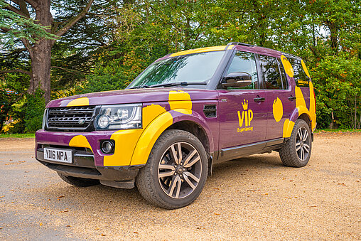 VIP experience car tour at West Midlands Safari Park with guests observing animals